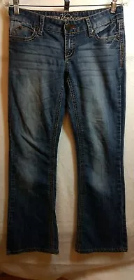 Vanity Premium Collection Dakota Bootcut Womens Size 27W/31L Blue Jeans.     K • $19.99