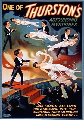 84770 Vintage Thurston Mystery Magic Theatre Wall Print Poster AU • $20.85
