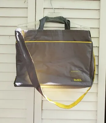 Mandarina Duck Gray Yellow Crossbody Bag Satchel Messenger Shoulder Pack Large • $35