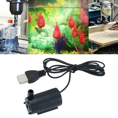 USB Small Water Pump Mini Ultra Mute Submersible Pump USB Power Supply Best • $2.48