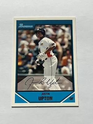 Justin Upton 2007 Bowman Draft Picks & Prospects #BDPP110 RC Card • $0.99