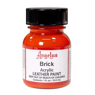Angelus Acrylic Leather Vinyl Paint Water Resistant  Brick - 1 Fl.OZ • $9.50