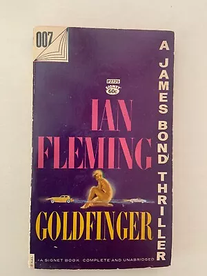 Goldfinger Ian Fleming James Bond 1956 Signet Vintage PB Book • $10