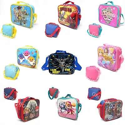 Childrens Insulated Lunch Pack Box Bag Kids Boys Girls School Food Picnic Box  • £7.49