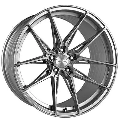 4ea 20  Staggered Vertini Wheels RFS1.8 Brushed Silver Rims (S3) • $1799