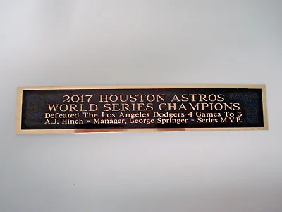 Houston Astros 2017 World Series Nameplate For A Signed Baseball Bat Case 1.5X6 • $6.50