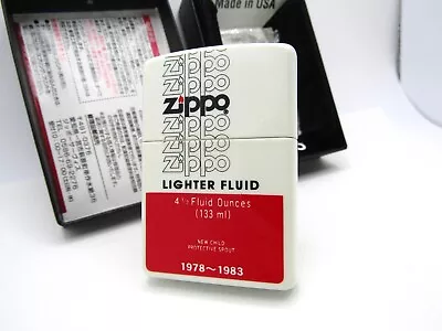 Antique Oil Fuel Fluid Tin Can Design 1978-1983 ZIPPO 2002 MIB Rare • $186.35