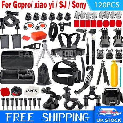 7-120Pcs Camera GoPro Accessories Hero 11 10 9 8 7 6 5 4 Action Camera Sport Kit • £15.99