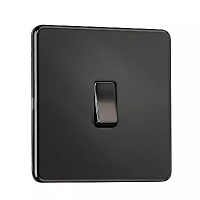 £7.03 • Buy EXCLUSIVE PROMOTION - Screwless Flat Plate Light Switches & Sockets Black Nickel