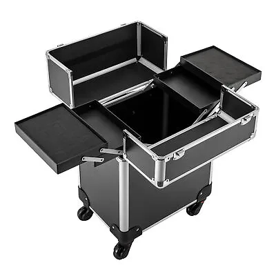 Professional Rolling Makeup Train Case Makeup Storage Organizer Cosmetic Trolley • $53.01