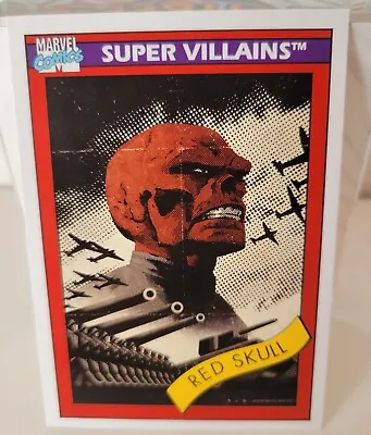 2013 Marvel Fleer Retro 1990 Impel Red Skull Insert Card #25 • $15