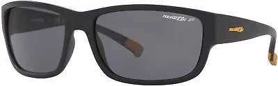 ARNETTE AN4256 01/81 62mm Matte Black Grey Polarized Sunglasses • $42.99