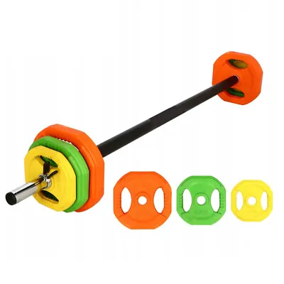 20kg Standard Hex Barbell Weights Crossfit Barbell Pump Set Gym Weight Lifting • $33.32