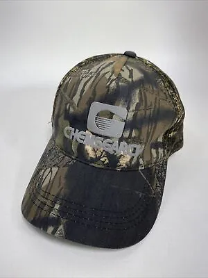 Vintage CHEMSEARCH Mossy Oak Break Up Camo Camouflage Strapback Hat Cap • $9.99