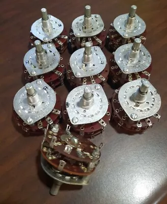 (Qty 10) 2 Deck Wafer Rotary Switch 4 Position Model 249   • $49.99