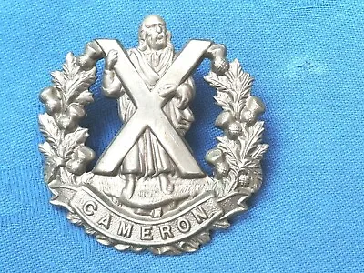 The Cameron Highlanders Cap Badge.                      Edwardian. • £29