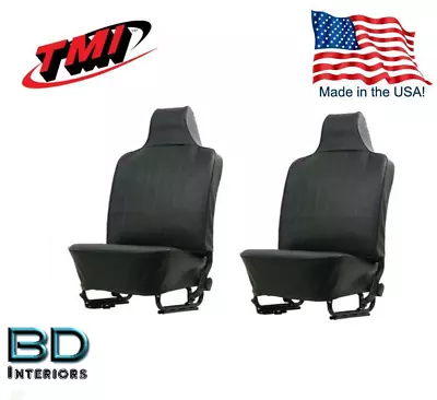 $261.92 • Buy 1970 - 1972 VW Volkswagen Bug Beetle Front Seat Upholstery- Black Basket Weave