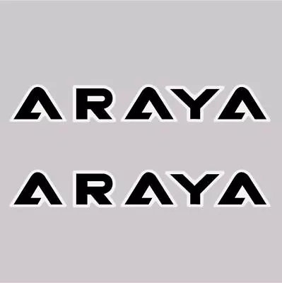 ARAYA - LETTERS - Custom - BLACK Rim Decals - Old School Bmx • $6.60