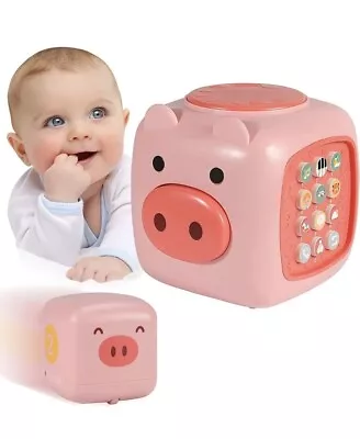 YOOYID Baby Toy Musical Activity Cube Piggy With Small Car Educational Number • $15.89