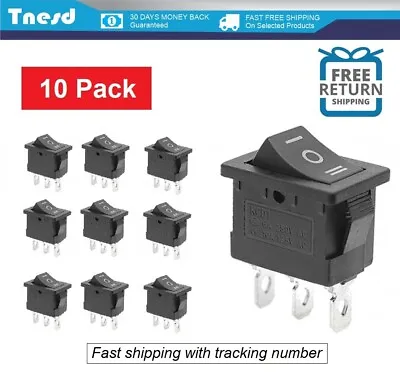 10 Pcs ON/OFF/ON SPDT 3 Position Micro Mini Toggle Switch 10 AMP 125V 3 PIN • $12.80