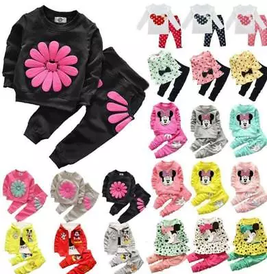 Toddler Kids Baby Girls Clothes Set Sweater Tops Pants Outfit Tracksuit Warmer • $21.14