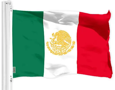 G128 Mexico Mexican Golden Coat Of Arms Flag 3x5 Ft LiteWeave Printed 150D Poly • $12.99