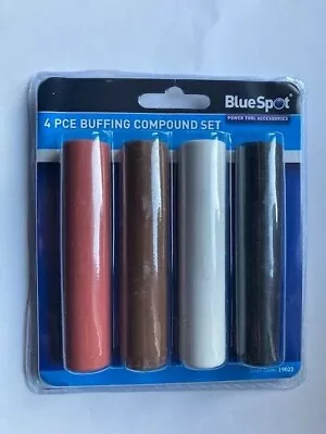 4 Piece Buffing Polishing Compound Set Black Brown White Red 19023 Soap • £8.99