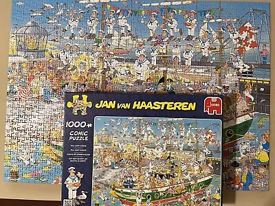 Tall Ship Chaos Jan Van Haasteren 1000 Piece Jigsaws • £5