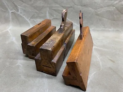 2 Twin Iron Moulding Planes And A Grooving Plane By Mathieson • £100
