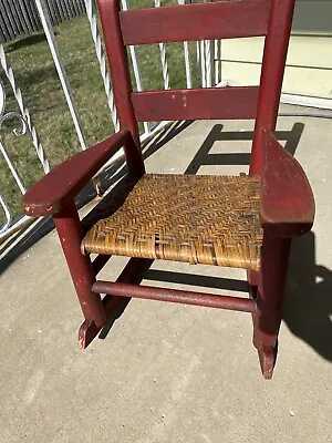 Vntg. Antique Farmhouse Child’s Rocking Chair • $35.99