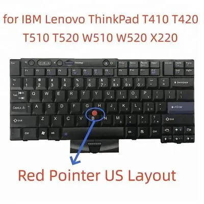 US Keyboard For IBM Lenovo ThinkPad T410 T420 T510 T520 W510 W520 X220 W/ Point • $24.44