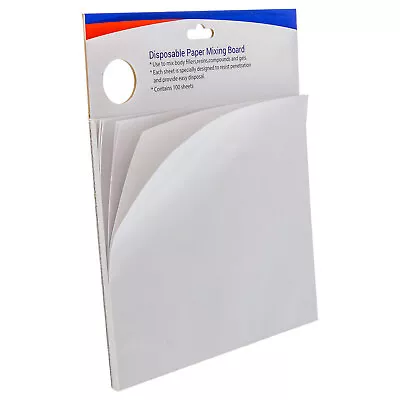 Multi-Layered Disposable Paper Body Filler Mixing Board 100 Sheets Contamination • $15.99