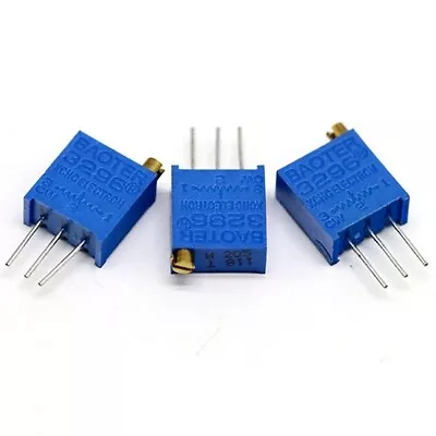 10pcs 50K Ohm 503 3296W Precision Trimmer Multiturn Preset Top Potentiometer • $8.07