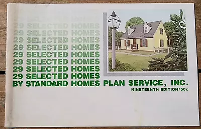 29 Selected Homes 1975 Standard Homes Architecture House Floor Plan Mid Century • $15
