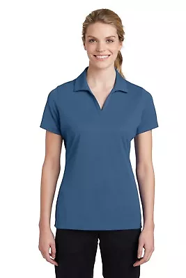 Sport Tek Womens 100% Polyester Dri-Fit Performance Polo  Golf Shirt M-LST640 • $21.98