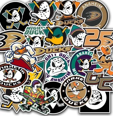 30 Anaheim Mighty Ducks Stickers ~ Mighty Ducks Merch - NHL Hockey Vinyl Decal • $6.99