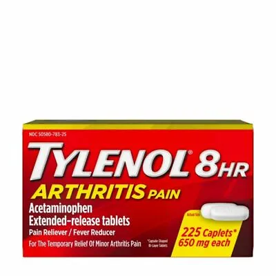 TYLENOL 8-HR Arthritis Pain 650mg Of (225 Ct Bottle) Ex+2025 • $15.99