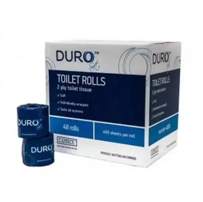 $45 • Buy Caprice Duro Toilet Paper 2 Ply 400 Sheets 48 Rolls