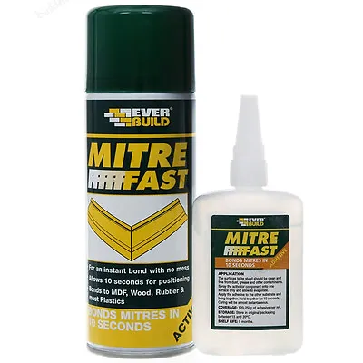 Fast Fix Super Glue Bonding Kit 100g /400ml  Furniture Kitchen Wood Plastic MDF  • £14.65