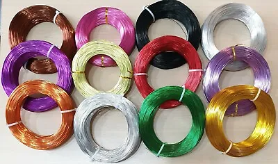 Aluminium Jewellery Craft Wire 12 Colour Mix 3 To 10 Metres Per Colour • £15.95