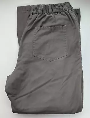 Haband Ice House Chinos Mens 36M (32x28) Gray Flannel Lined Khaki Pants Slacks • $21