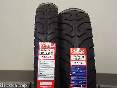 Two Tire Set Motorcycle Tires 100/90-19 Front 140/90-16 Rear  K657  19  16  • $202.95