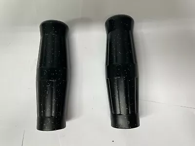 Harley Davidson Vintage Style Black Metal Flake Coke Bottle Hand Grips 1  130MM • $15.99