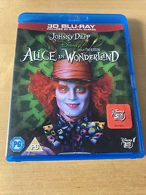 £4.95 • Buy Alice In Wonderland 3D & Blu-ray (2010) Mia Wasikowska, Burton (DIR)