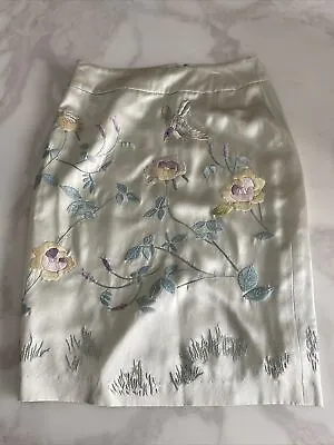 Laura Ashley Silk Skirt Size 10 Vgc!! • £17.99