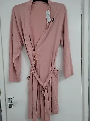 Ladies Marks And Spencer Cotton Blend Bathrobe Dressing Gown. Size Large • £12