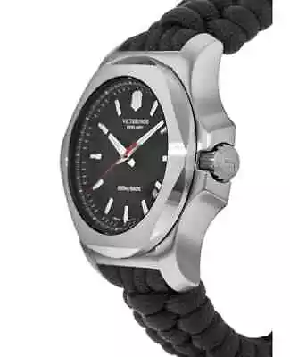 New Victorinox Swiss Army I.N.O.X. Paracord Black Dial Men's Watch 241726 • $279.99