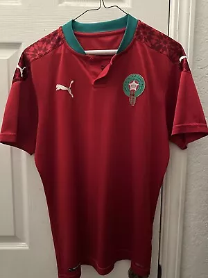 Original Fans 2020 Morocco National Soccer Team Jersey Style Shirt-S-Puma Brand • $90