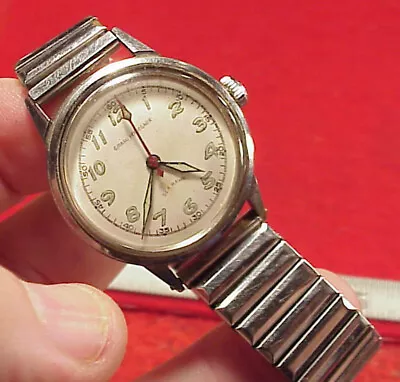 Vintage 31mm Girard Perregaux Sea Hawk Stainless Wristwatch Clean • $30