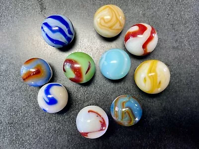 Vintage Marbles. WV Swirls. Lot Of 10. . Mint Range. 5/8 +- • $9.99